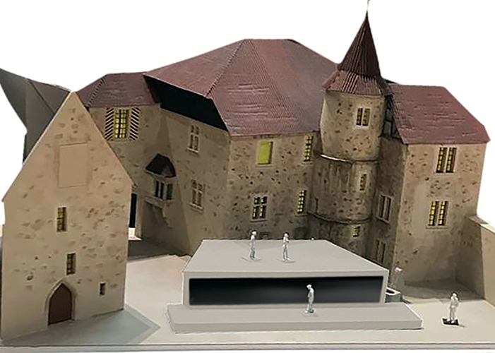 Bühne ist auch Dach des Orchestergrabens: Modell der neuen Anlage der Oper Schloss Hallwyl für die nächsten Produktionen. Foto: zvg
