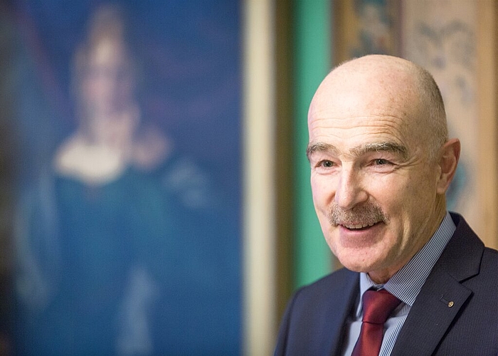 Erheiternde Müsterchen: Berufsschul-Rektor Ruedi Suter als Referent.