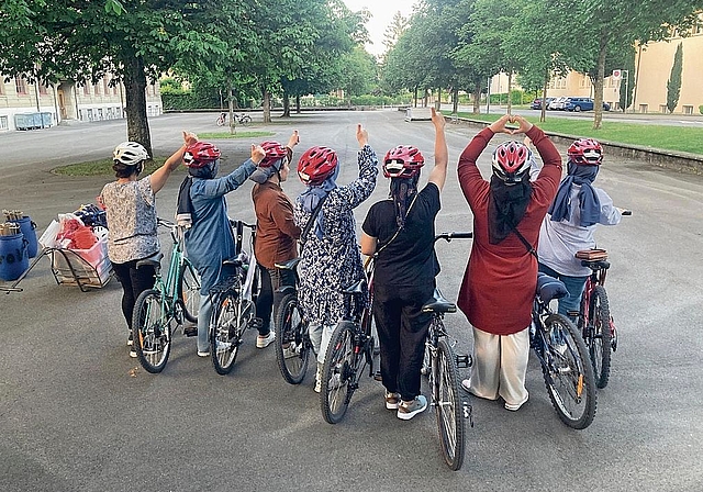 Fit für den Strassenverkehr: Die Velokurse stossen stets auf gute Resonanz.Foto: zvg