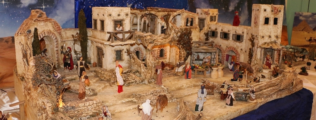 «Bethlehem» in der Ausstellung «Krippenlandschaft» von Thomas Wolfer. Diese Krippenlandschaft soll dem Besucher ein realistisches Bild der Bauten von damals vermitteln. (Fotos: MS)