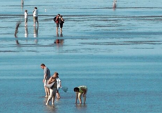 «Nichten und Neffen» wollen Begegnung ermöglichen und fördern – überall: Szene an einem Nordseestrand. Foto: Erich J. Wuwer