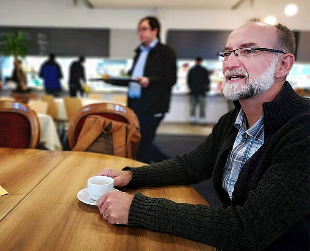 <em>Leitet die Institution Phönix:</em> Johannes Marhenke im «Lenzburger Kosthaus».