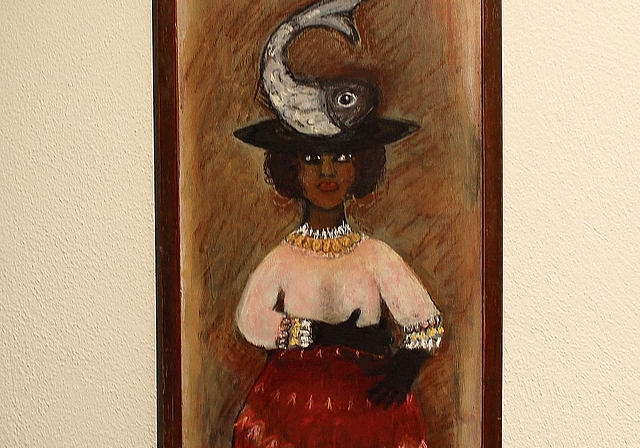 Dame mit Fisch. Foto: Alexander Studer