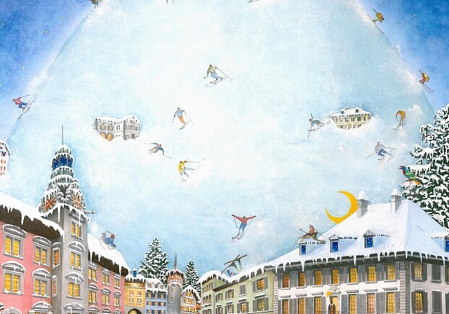 <em>Ist in zwei verschiedenen Grössen erhältlich: </em>Der Lenzburger Adventskalender 2018 mit zahlreichen neckischen Details. Bild: Fritz Huser