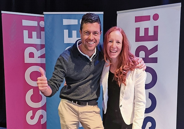 Urs und Amanda Helfenstein freuen sich über den dritten Platz.Foto: zvg