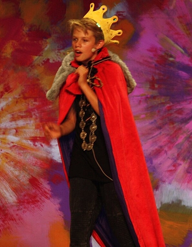 In einem schönen Gewand: Der König des Musicals.Foto: zvg