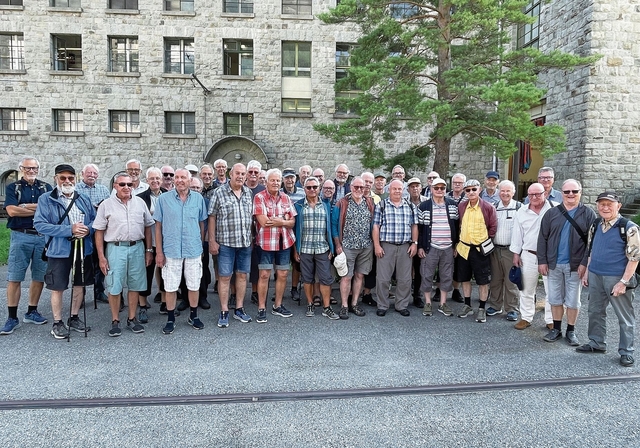 Seener Männerstamm zu Besuch bei den KWO.Foto: zvg