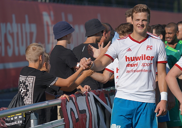 Kehrt nach Sarmenstorf zurück: Goalie Silvan Sigg, hier im Dress des FC Muri. Foto: Ruedi Burkart

