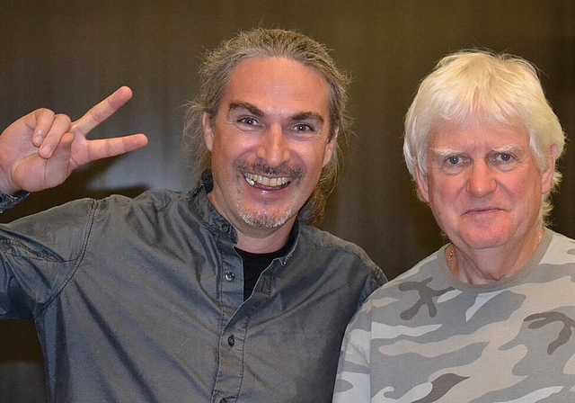 <em>Patrick Fischers Premiere: </em>Im Jahr 2014 chauffierte Fahrwangens Gemeindeammann John Lees von Barclay James Harvest. Foto: zvg