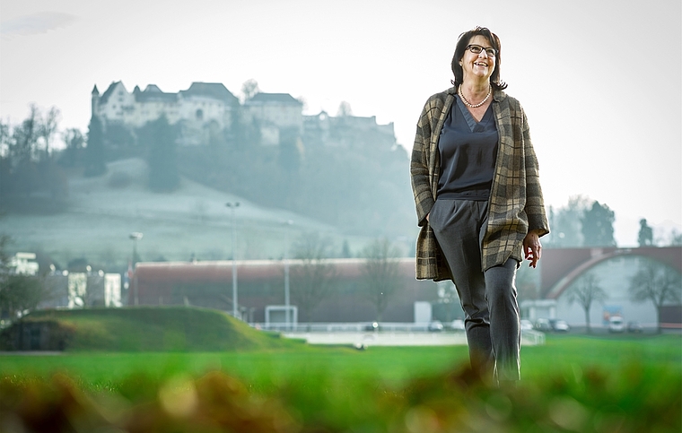 Auf zu neuen Ufern: Beatrice Strässle nimmt Abschied von Lenzburg und freut sich auf ihr neues Leben im Piemont. Foto: Chris Iseli