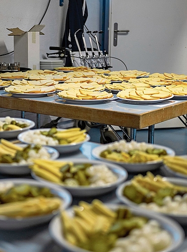 Käse und Beilagen in Hülle und Fülle.Foto: zvg