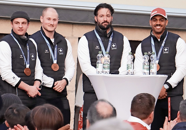 Strahlende Bronze-Gewinner.Foto: Romi Schmid