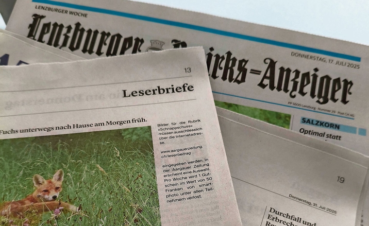 Gerne werden wir Ihre Leserbriefe bei uns publizieren. Regeln sind Anstand und Sitte.Foto: rfb