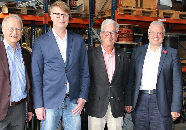 <em>Haben am 18. Mai informiert, warum die Regionalen Technischen Betriebe in eine Aktiengesellschaft umgewandelt werden sollen:</em> Hans-Jürg Reinhart, Gemeindeammann Möriken-Wildegg, Laszlo Körtvelyesi, Geschäftsführer RTB, Roger Cavegn, Prä