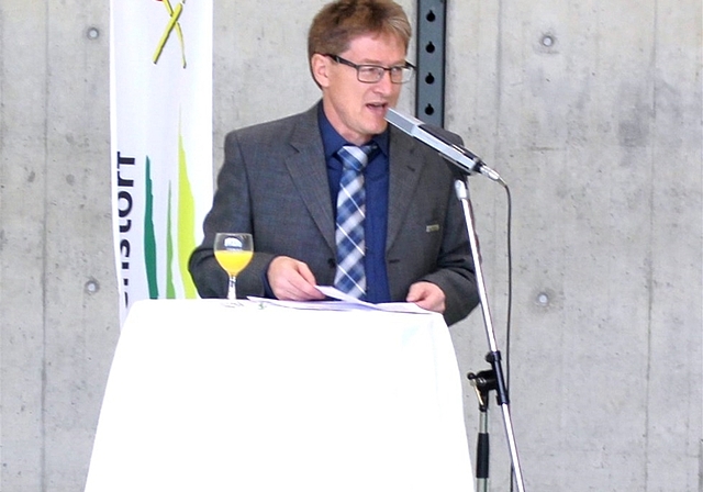 Gemeindeammann Bruno Winkler während seiner Neujahrsrede. (ASt)