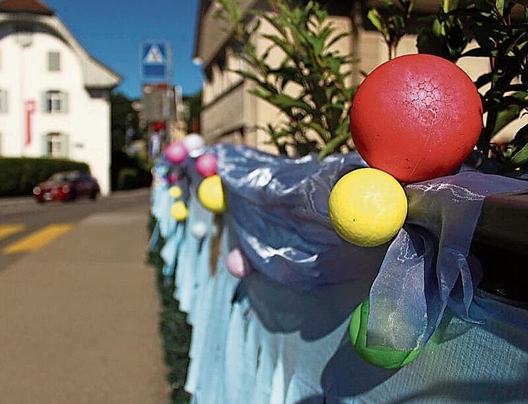 Hübsch dekoriert: Othmarsingen wird sich für das Jugendfest festlich herausputzen. Foto: zvg