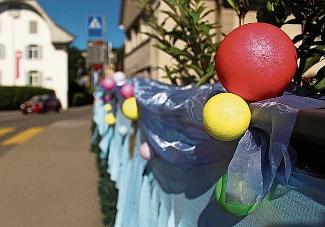 Hübsch dekoriert: Othmarsingen wird sich für das Jugendfest festlich herausputzen. Foto: zvg