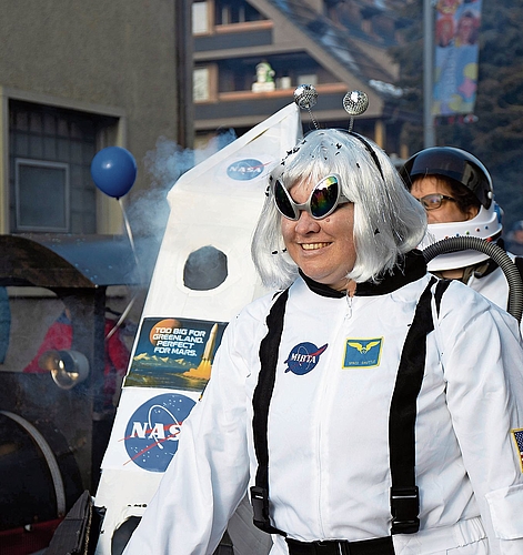 Galaktisch zeigte sich die Mars-Rakete.Foto: VSc