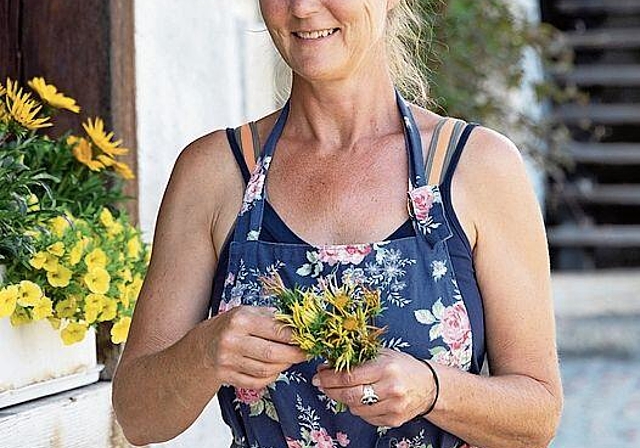 Gärtnerin auf Schloss Wildegg: Tanya van der Laan. Foto: MA/Pascal Meier