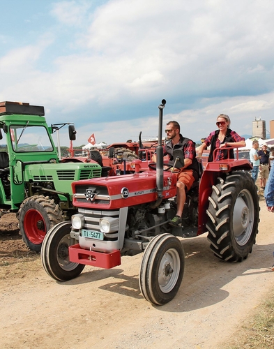 Gute Stimmung auf dem Traktor.Foto:vsc 