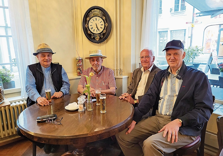 Kleinstadtflüsterer: Peter Niggli, Max Werder, Rolf Bachmann und Ueli Steinmann.Foto: zvg