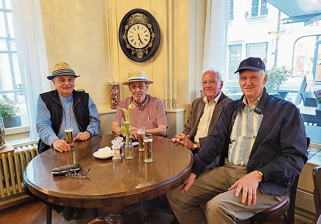 Kleinstadtflüsterer: Peter Niggli, Max Werder, Rolf Bachmann und Ueli Steinmann.Foto: zvg
