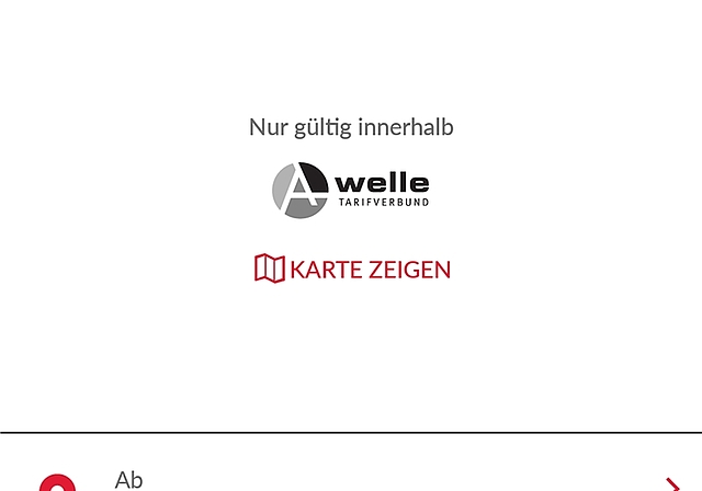 Modernes Busbillett: Screenshot der Fairtiq-App.Foto: Fritz Thut