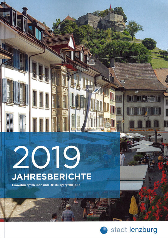 Das städtische Leben auf 108 Seiten: Titelseite von «2019 Jahresberichte». Foto: zvg