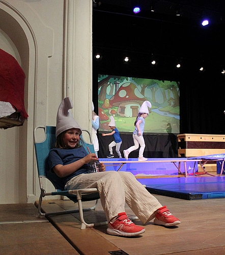 In Schlumpfhausen mit dem Kinderturnen.Foto: Debora Hugentobler