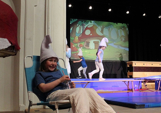 In Schlumpfhausen mit dem Kinderturnen.Foto: Debora Hugentobler