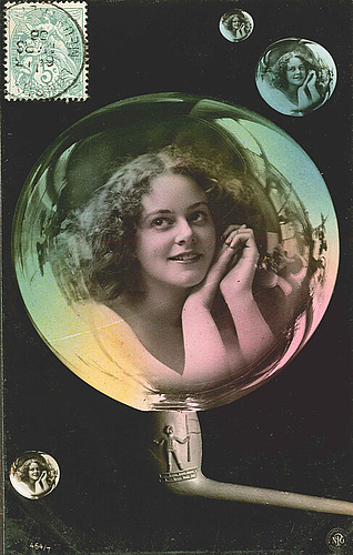 Gab der Ausstellung das Gesicht: Frau auf einer Seifenetikette von 1906. Foto: zvg