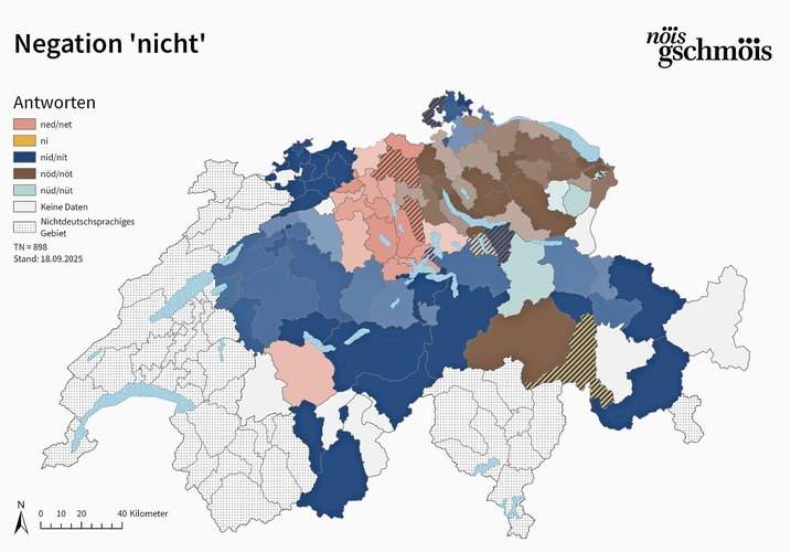 Wie verneinen Sie? Und wieso verneinen wir im Mittelland «ned» alle gleich?Foto: UZH