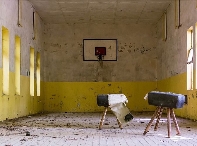 3. Platz Publikumspreis: «Verlassene Turnhalle in Ostdeutschland» von Michèle Willimann (Gebenstorf). Foto: Michèle Willimann/zvg ffl
