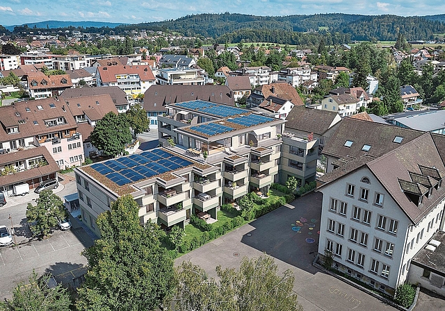 Neues Leben für den Dorfkern: Der Neubau soll 2.5 und3.5 Zimmerwohnungen bieten.Grafik: Swiss Interactive AG