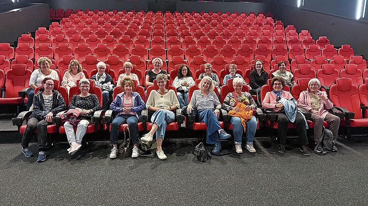 Die Frauen besuchten das Cinema 8 in Schöftland.Foto: zvg