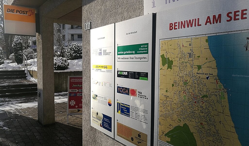 Soll bestehen bleiben: Die aktuelle Poststelle in Beinwil am See. Foto: Fritz Thut