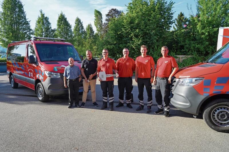 Brandneu: Die Feuerwehr Rupperswil-Auenstein hat zwei neue Fahrzeuge.Foto: zvg