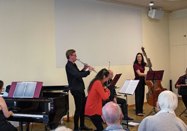 Musikprogramm mit viel Begeisterung: Das Ensemble Vinorosso.Foto: Verena Schmidtke