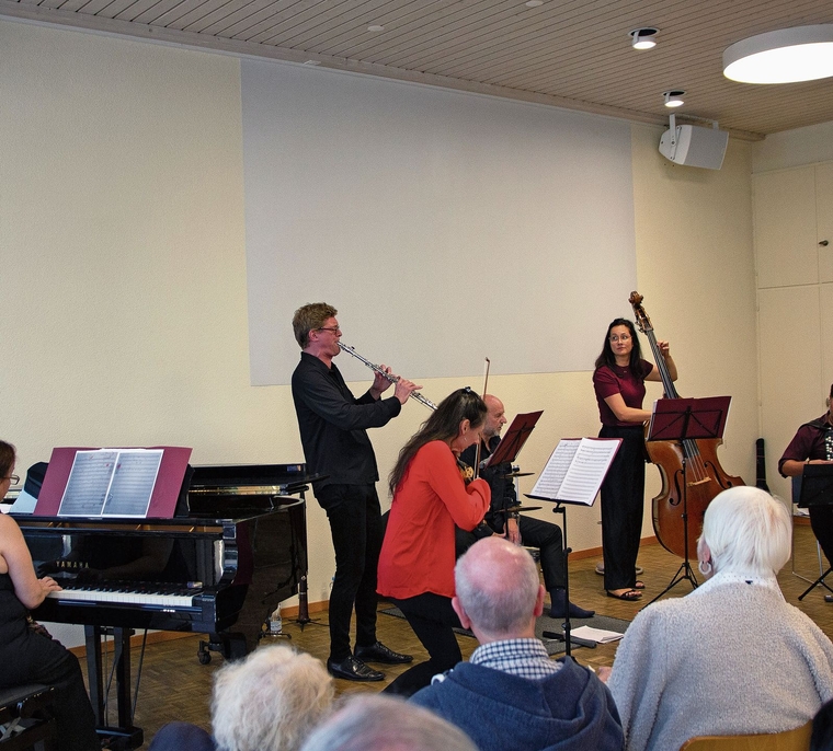 Musikprogramm mit viel Begeisterung: Das Ensemble Vinorosso.Foto: Verena Schmidtke