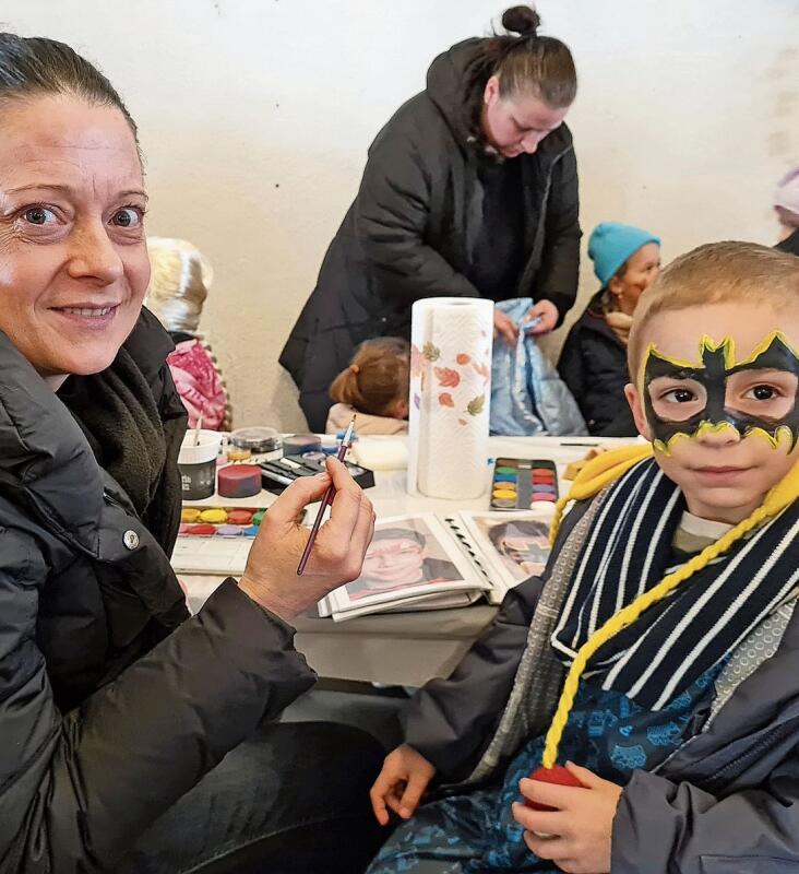 Kinderschminken durfte natürlich nicht fehlen. Foto: Carolin Frei