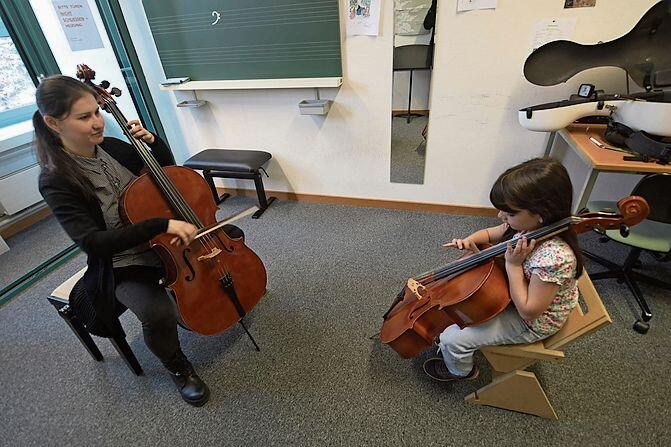 Früh übt sich mit dem Cello. Foto: Andreas Walker