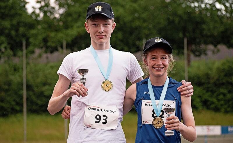 Sie sind die Schnellsten: Rafael Jungi und Lynn Martin.Foto: zvg