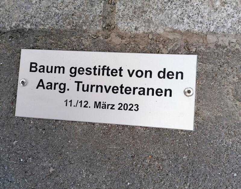 Eine Schenkung für kommende Generationen beim Turnzentrum.Foto: zvg