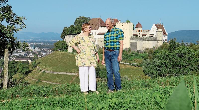 Setzen sich mit Herzblut für die Ortsbürgergemeinde Lenzburg ein: Ortsbürgerin Ursula Steinmann-Fey und Ortsbürgerpräsident Ernst Baumann.Foto: Romi Schmid