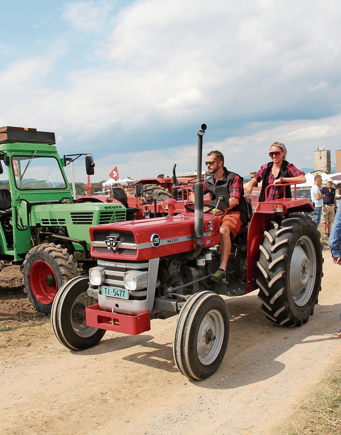 Gute Stimmung auf dem Traktor.Foto:vsc 