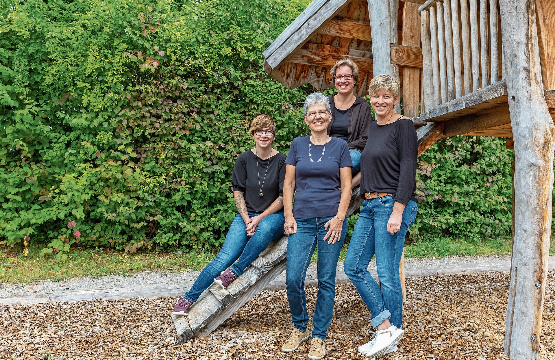 Wollen wissen, was läuft: Anita Abt, Stefanie Iten, Simone Bolliger und Christina Eppisser.Foto: zvg