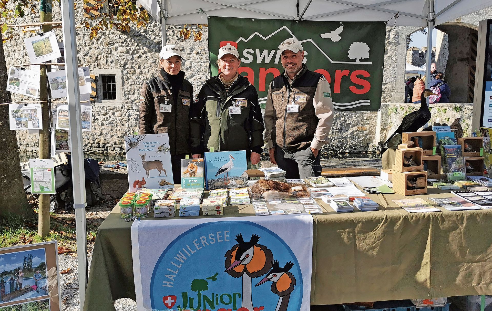 Die Ranger Helene Amsler, Daniela Schumacher und Beat EgliFoto: Verena Schmidtke