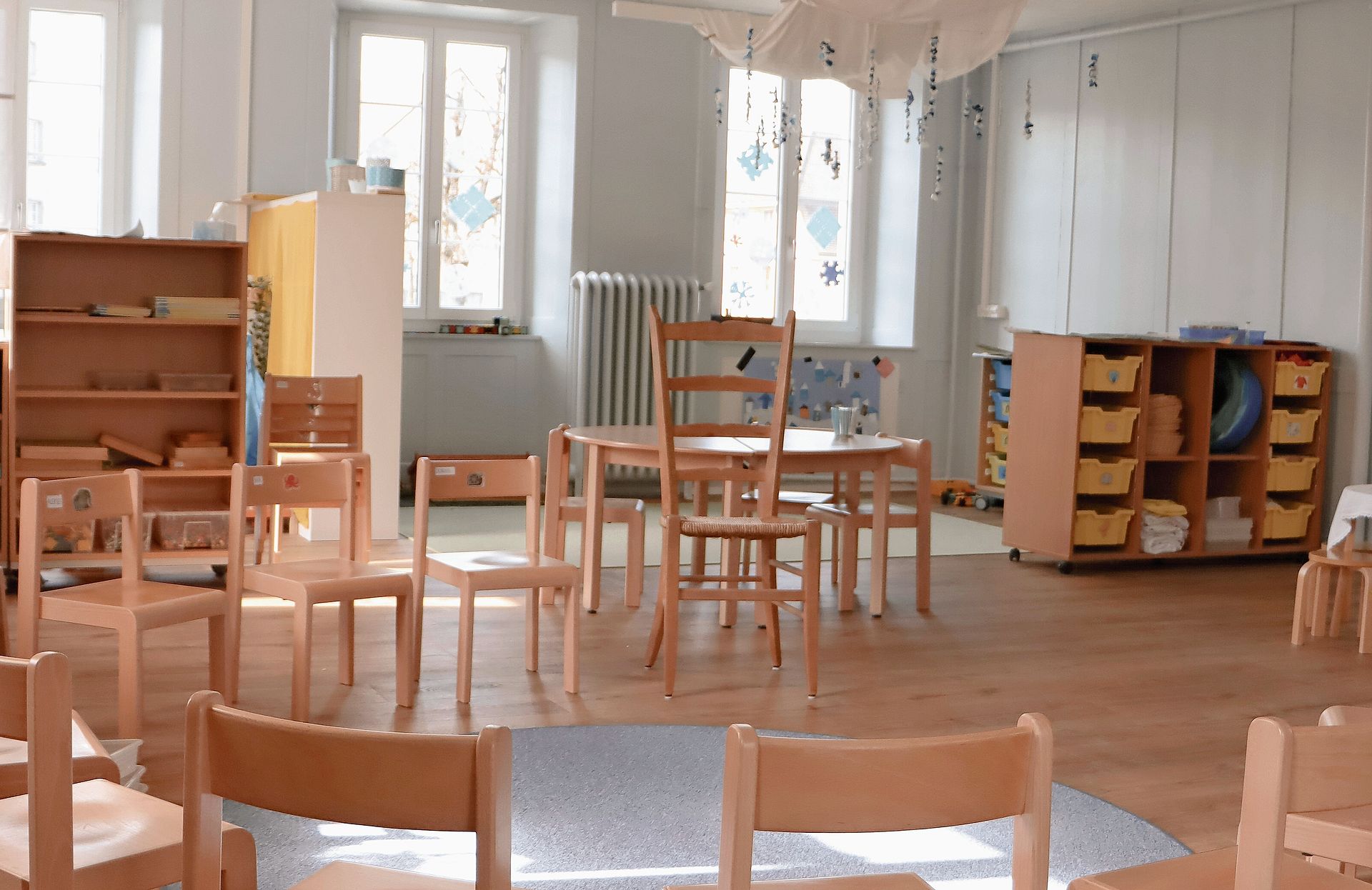 Blick in den hellen Kindergartenraum.Foto: Romi Schmid 
