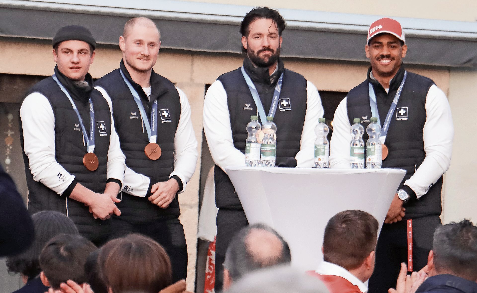 Strahlende Bronze-Gewinner.Foto: Romi Schmid Strahlende Bronze-Gewinner.Foto: Romi Schmid