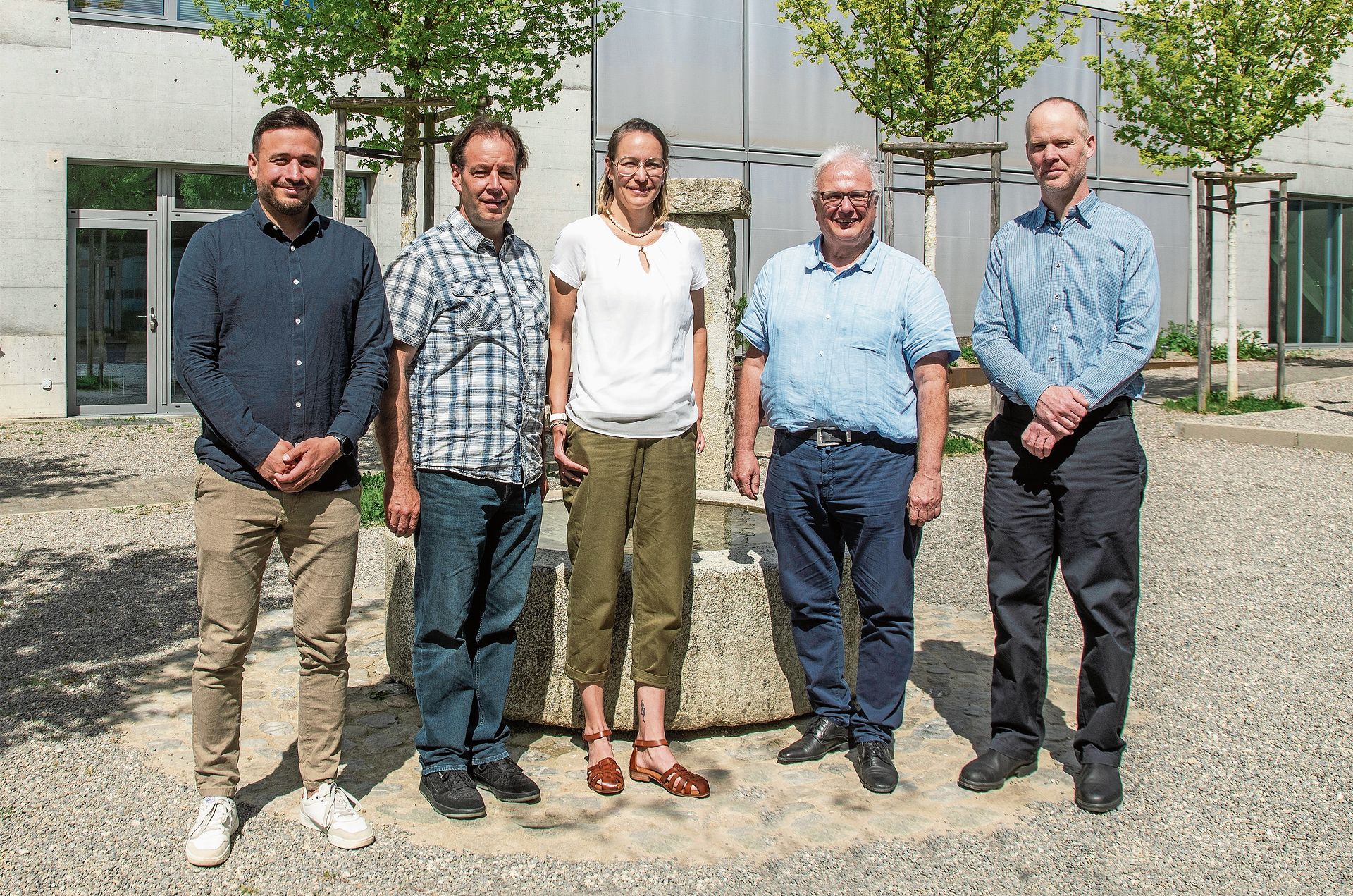 Viel Wissenswertes vermittelten Daniel Merz, Urs Welti, Denise Berger, Jürg Link und Marco Gyr (von links nach rechts).Foto: Peter Winkelmann